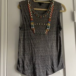 J. Crew Tank with Gorgeous Beading